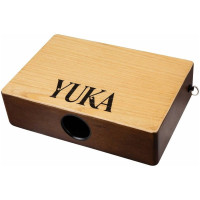 YUKA LT-CAJ2-WT Тревел-кахон, съемный подструнник, басспорт, тапа белый тик, корпус орех