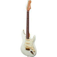 JET JS-380 OW G Электрогитара, Stratocaster, 6 струн, золотая фурнитура, цвет белый