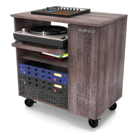 Glorious Modular Side Rack Walnut Рэковая секция для столов серии Sound Desk и Workbench, цвет орех