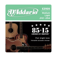 Набор струн для 6-струнной акустической гитары D`ADDARIO EZ920