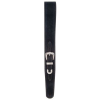 Planet Waves 25LBB00 Ремень для гитары, кожаный, черный, декоративная пряжка