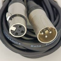 True magic TMH003/1M Шнур микрофонный HD XLR (F) ⇔ XLR (M), 1 метр, чёрный