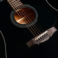 KEPMA EDCE PLUS K10 PRO Black Matt Гитара трансакустическая Dreadnought, цвет черный матовый