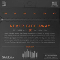 D'Addario XTABR1047 набор струн для 6-струнной акустической гитары, размер 10-47
