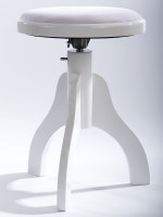Fleet BH106-2-WH Стул круглый, регулировка по высоте, белый