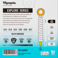 Olympia XP-A1047 Набор струн для 6-ти струнной акустической гитары 80/20 Bronze, размер 10-47