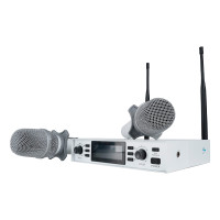 Axelvox DX800SW Радиосистема, 2 ручных микрофона, UHF 650-758 MHz цвет корпуса белый