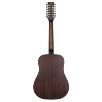 Martinez FAW-802-12 TBK Гитара акустическая 41",12 струн, Dreadnought, цвет прозрачный черный