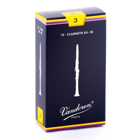 Vandoren CR103 Трости для кларнета Bb, традиционные №3 (10шт)