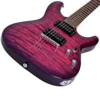 SCHECTER C-6 PLUS EM Электрогитара, Stratocaster, цвет пурпурный