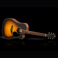 KEPMA D1CE Sunburst Гитара электроакустическая Dreadnought, цвет санберст  глянцевый