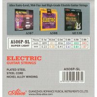 Alice A506P-SL Комплект струн для электрогитары, никель, 9-42