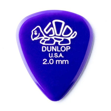 Dunlop 41R2.0 Delrin 500 Медиатор, толщина 2.00мм (цена за 1шт., в упаковке 72шт)