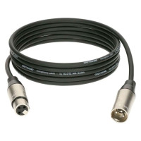 KLOTZ GRG1FM05 GREYHOUND Шнур микрофонный XLR (male) ⇔ XLR (female), длина 5 метров, чёрный