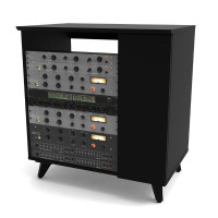 Glorious Modular Side Rack Black Рэковая секция для столов серии Sound Desk и Workbench, цвет чёрный