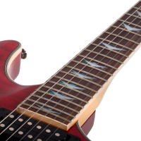 SCHECTER OMEN EXTREME-6 BB Электрогитара, 6 струн, 24 лада, цвет черно-красный фэйдберст