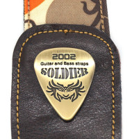 SOLDIER STP1306 3 Ремень для гитары текстиль. Пятна кремовые и оранжевые