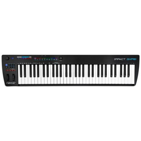 Nektar Impact GXP61 USB MIDI контроллер, 61 клавиша, клавиатура полувзвешенная, вес 5 кг