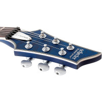 SCHECTER C-1 PLATINUM STMBL (GC/MF) Электрогитара, цвет темно-синий прозрачный