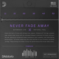 D'Addario XTABR1152 набор струн для 6-струнной акустической гитары, размер 11-52