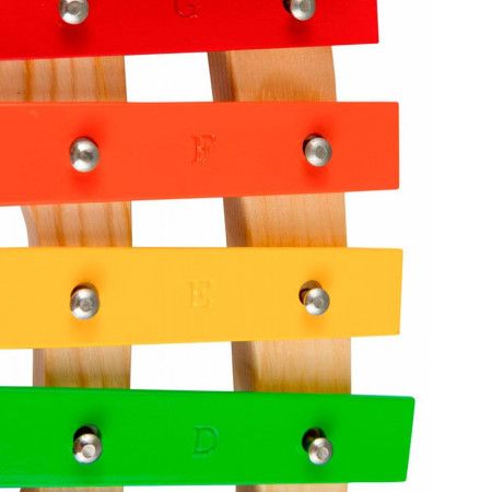 BEE DF913 Металлофон деревянный, 8 разноцветных нот