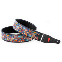 RightOn Straps Talisman Kashmir Blue Ремень для гитары, текстиль/синтетика
