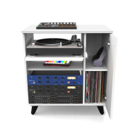 Glorious Modular Side Rack White Рэковая секция для столов серии Sound Desk и Workbench, цвет белый