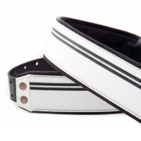 RightOn Straps Mojo Race B&W Ремень для гитары, экокожа, чёрный/белый