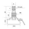 Hosco H-CTS-A250MM Потенциометр A250K, метрический, логарифмическая характеристика