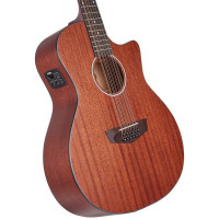 D'Angelico Premier Fulton LS MS Гитара электроакустическая, 12 струн, Grand Auditorium, махагони