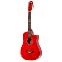 Belucci BC-C38 BRN Гитара акустическая 38", 6-струнная, углеродное волокно, цвет красный