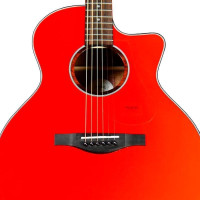 Trumon 150TF RD Гитара акустическая 41" Grand Auditorium с чехлом, цвет красный