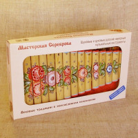 Мастерская Сереброва (к1-кс-06) Ксилофон диатонический, 15 пластин с росписью