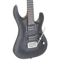 ARIA MAC-DLX STBK Электрогитара, Superstrat, 24 лада, цвет мореный черный