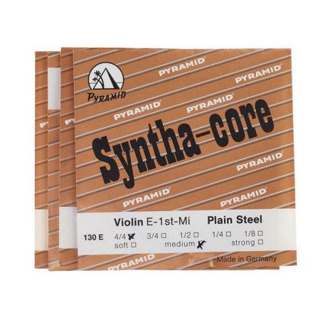 Pyramid 130 200 набор струн для скрипки, синтетика Syntha-core (e"-1. besp.)