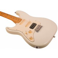 JET JS-400 OW LH Электрогитара под левую руку, Stratocaster, HSS Ceramic, цвет Olympic White (белый)