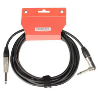 FORCE FGC-09/4,5L Шнур инструментальный Jack 1/4"(прямой) ⇔ Jack 1/4"(угловой), 4.5 метра
