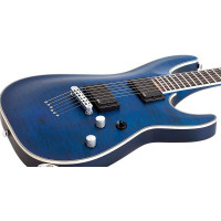SCHECTER C-1 PLATINUM STMBL (GC/MF) Электрогитара, цвет темно-синий прозрачный