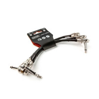 Dunlop 3PDCP06 MXR Набор из 3-х шнуров Jack 1/4"(угловой) ⇔ Jack 1/4"(угловой) длиной 15 см