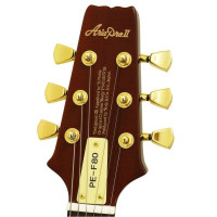 ARIA PE-F80 SBR Электрогитара 6 струн, корпус Les Paul, цвет коричневый