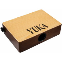 YUKA LT-CAJ2-WT Тревел-кахон, съемный подструнник, басспорт, тапа белый тик, корпус орех