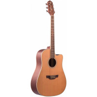 Crafter DE-7/NC Гитара электроакустическая Dreadnought с вырезом, 6 струн, чехол в комплекте