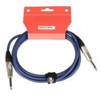 FORCE FGC-09/3 BL Шнур инструментальный Jack 1/4"(прямой) ⇔ Jack 1/4"(прямой), 3 метра, синий