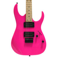 Solista WIZARD HH-SPH Электрогитара, 6 струн, HH, фикс.бридж, цвет ярко-розовый (Shocking Pink)
