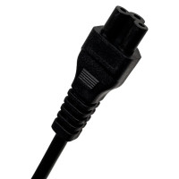 GoPower 00-00024056 Шнур питания евровилка CEE 7/7-IEC 320 C5 1.8м ПВХ, 0.75мм, черный
