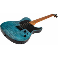 SPIRA T-450 TDB Электрогитара, Telecaster, 6 струн, HH, цвет синий прозрачный