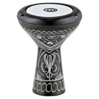 MEINL HE-1018 Mini Doumbek Думбек алюминиевый, 4" х 7.5", черный с гравировкой