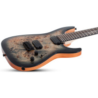 SCHECTER C-7 PRO CB Электрогитара, 7 струн, HH, цвет Charcoal Burst