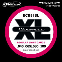 Набор струн для 4-струнной бас-гитары D`ADDARIO ECB81SL