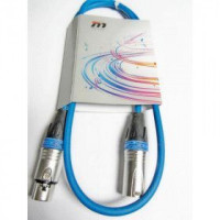 True magic TLC 1M/BL Шнур микрофонный XLR (F) ⇔ XLR (M), 1 метр, синий